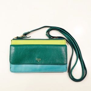 Fossil Tessa Leather Crossbody/Wallet